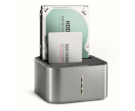 Stacja dokująca dla dysków Axagon ADSA-DC, USB-C 5Gbps - 2x SATA 6G 2.5"/3.5" SSD/HDD